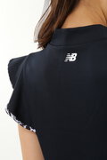 メッシュ 半袖 モックネック ワンピース (WOMENS)