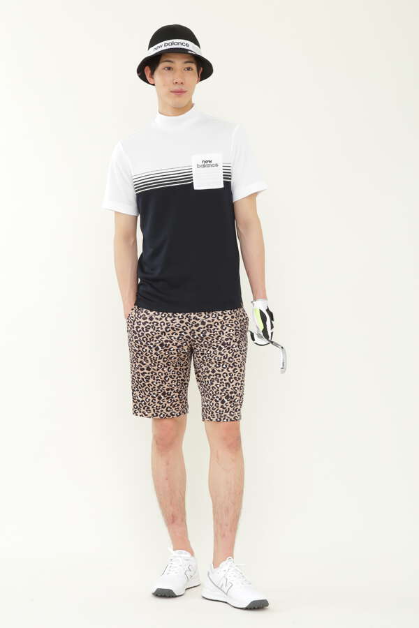 メッシュ 半袖 モックネック プルオーバー (MENS)