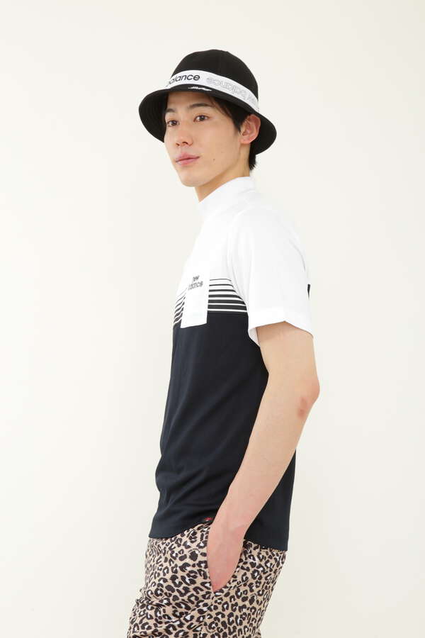 メッシュ 半袖 モックネック プルオーバー (MENS)