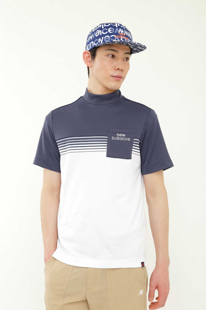メッシュ 半袖 モックネック プルオーバー (MENS)