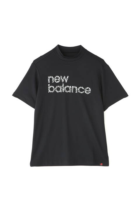 レオパードロゴ メッシュ 半袖 モックネック プルオーバー (MENS)
