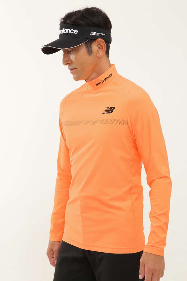 ベア天竺ダブルピーチ 長袖 モックネック プルオーバー (MENS WORLD)（0122267003） | New Balance Golf (  ニューバランスゴルフ ) | 【公式】通販 MIX.Tokyo