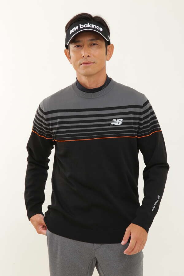 グラデーションボーダー クルーネック ニット プルオーバー (MENS WORLD)（0122270001） | New Balance Golf (  ニューバランスゴルフ ) | 【公式】通販 MIX.Tokyo