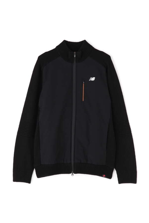 ニット×リップストップ ハイブリッド フルジップ ニット ブルゾン (MENS SPORT)