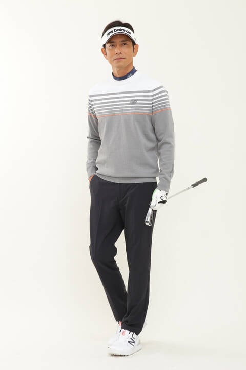 new balance golf】4WAYベア天竺 モックネック プルオーバー (MENS WORLD)