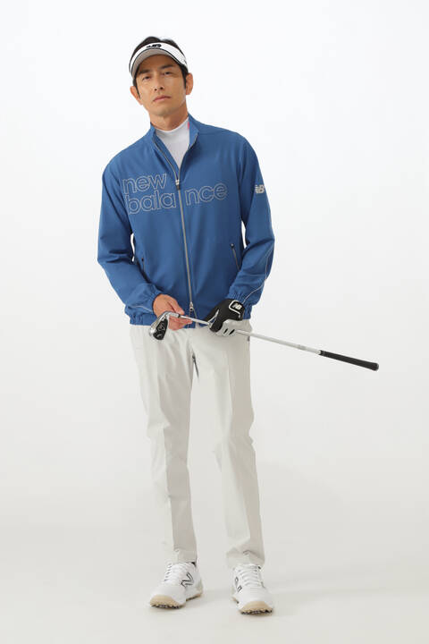 4WAYストレッチシャンブレー フルジップ ウインド ブルゾン (MENS WORLD)