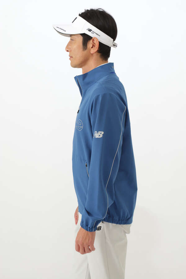4WAYストレッチシャンブレー フルジップ ウインド ブルゾン (MENS WORLD)