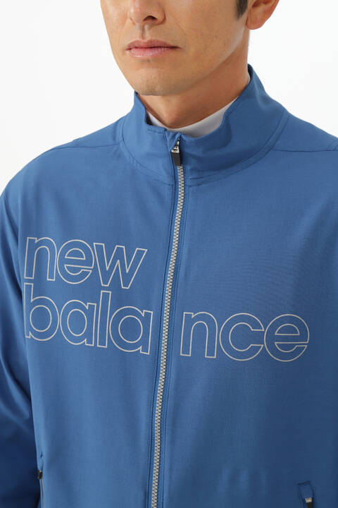 4WAYストレッチシャンブレー フルジップ ウインド ブルゾン (MENS WORLD)