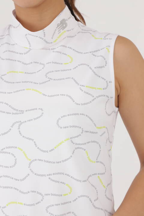 ループロゴライン スリーブレス モックネック ワンピース (WOMENS SPORT)