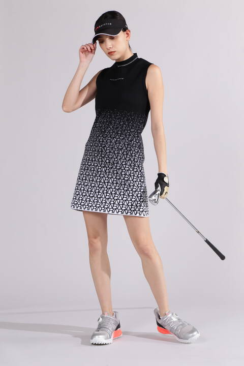 【直営店舗限定】NBグラデーション スリーブレス ニット ワンピース (WOMENS)