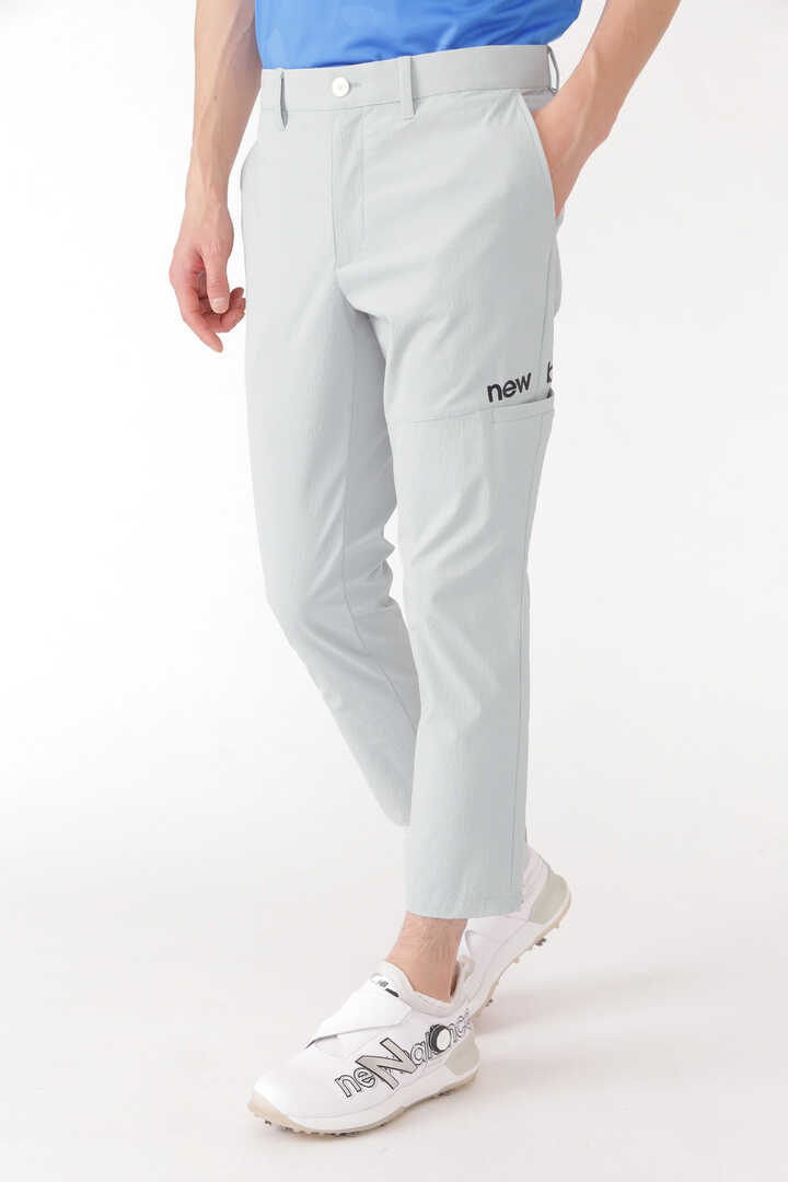 ドビーバイアスチェック 接触冷感 テーパード クロップドパンツ (MENS SPORT)