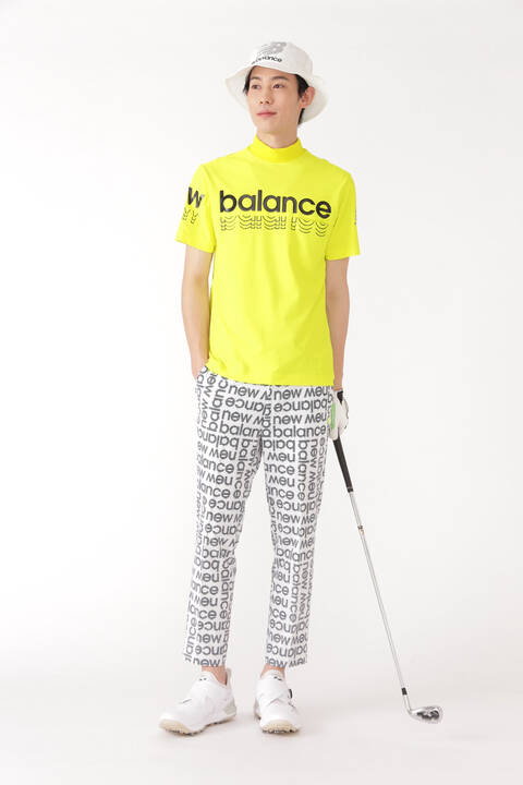 ブロックボーダーロゴ スリム クロップドパンツ (MENS SPORT)