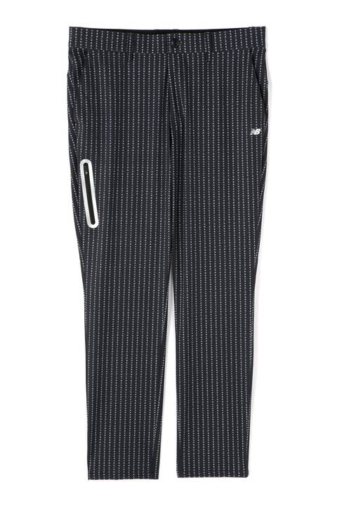 【直営店舗限定】ストライプロゴ スリム クロップドパンツ (MENS)