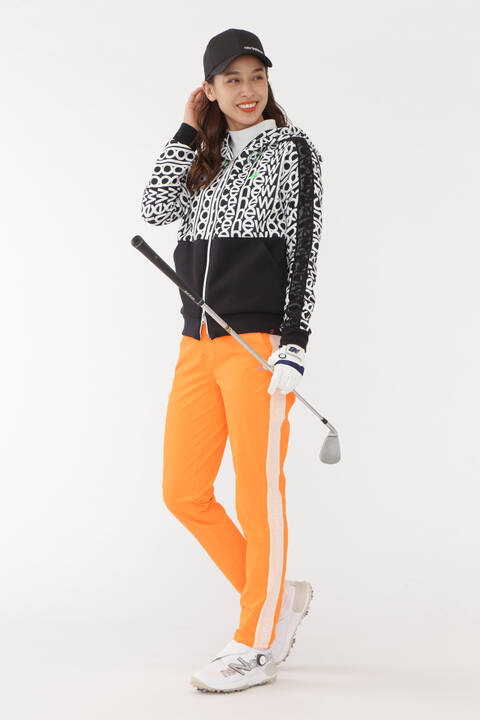 ストレッチタフタ テーパード ロングパンツ (WOMENS SPORT)