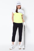 ドビーバイアスチェック 接触冷感 テーパード クロップドパンツ (WOMENS SPORT)