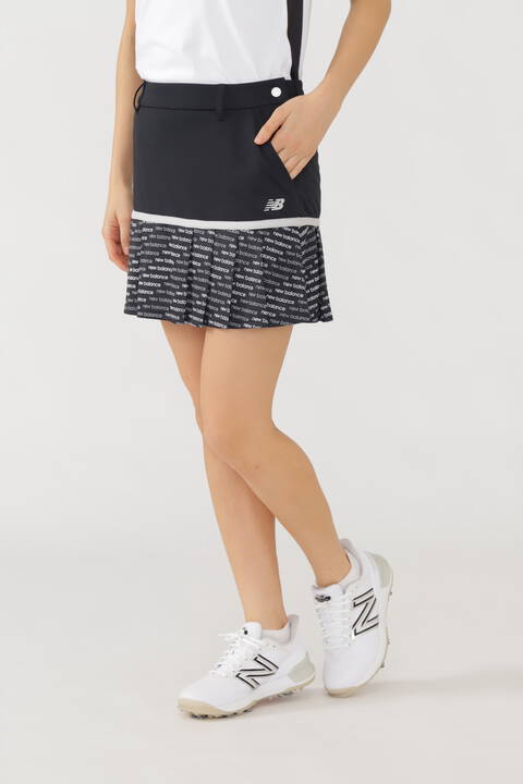 無地×スライドロゴ インナー付き プリーツ スカート (WOMENS SPORT)