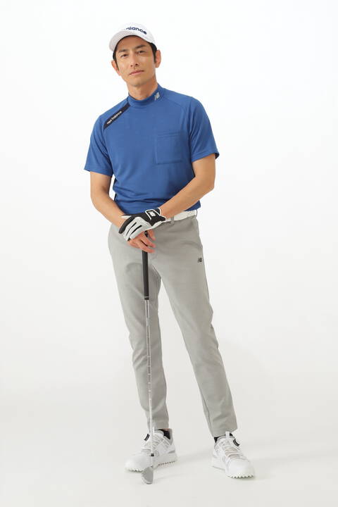 高密ツイル スウェット スリム ロングパンツ (MENS WORLD)