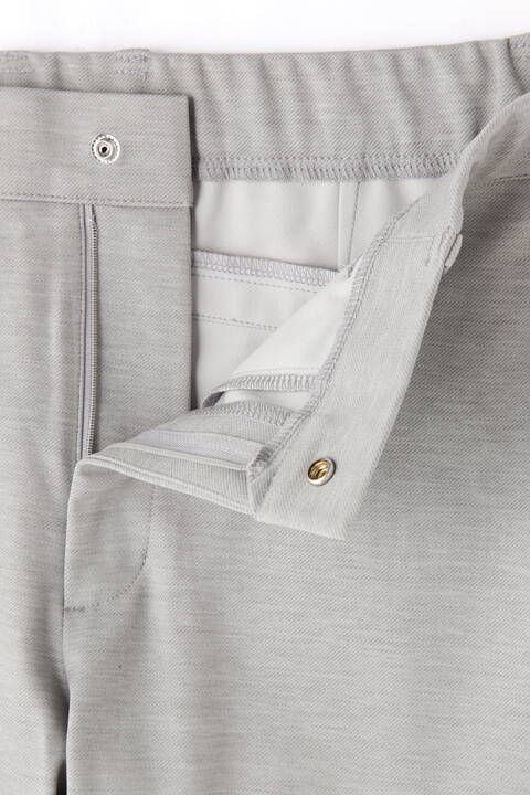 高密ツイル スウェット スリム ロングパンツ (MENS WORLD)