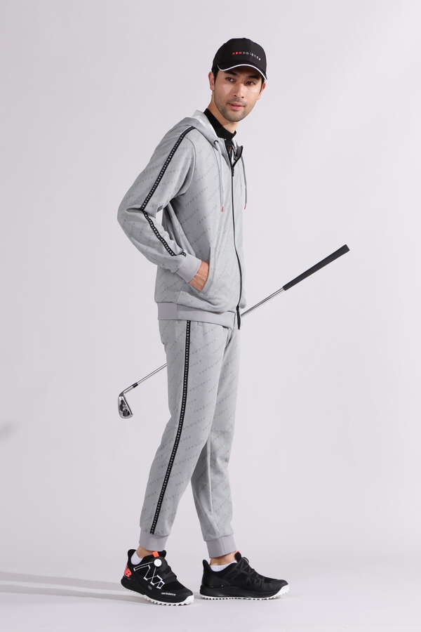 【直営店舗限定】バイアスロゴ スウェット スリム ジョガーパンツ (MENS)