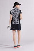 【直営店舗限定】ハイビスカス総柄 フルジップ ベスト (WOMENS)