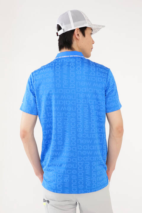 ブロックボーダーロゴ 半袖 ポロシャツ (MENS SPORT)