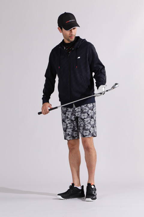 【直営店舗限定】バイアスロゴ スウェット フルジップ フーディー (MENS)