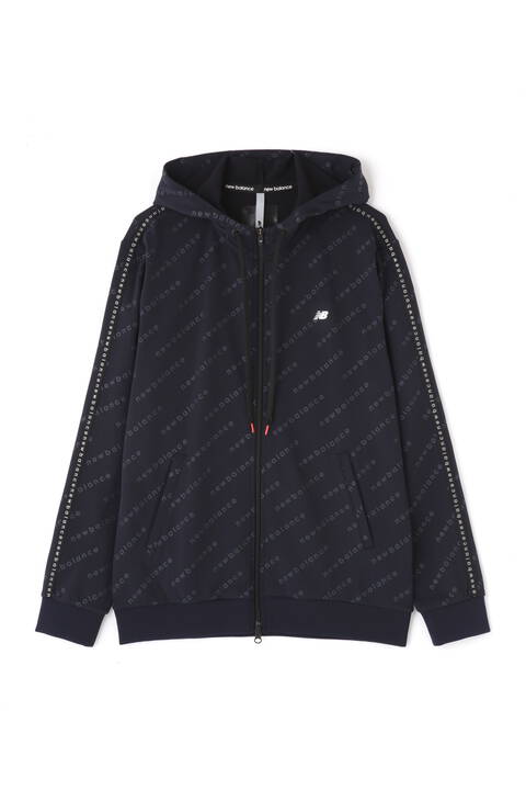 【直営店舗限定】バイアスロゴ スウェット フルジップ フーディー (MENS)