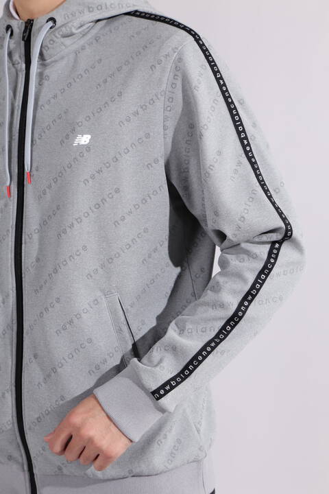 【直営店舗限定】バイアスロゴ スウェット フルジップ フーディー (MENS)