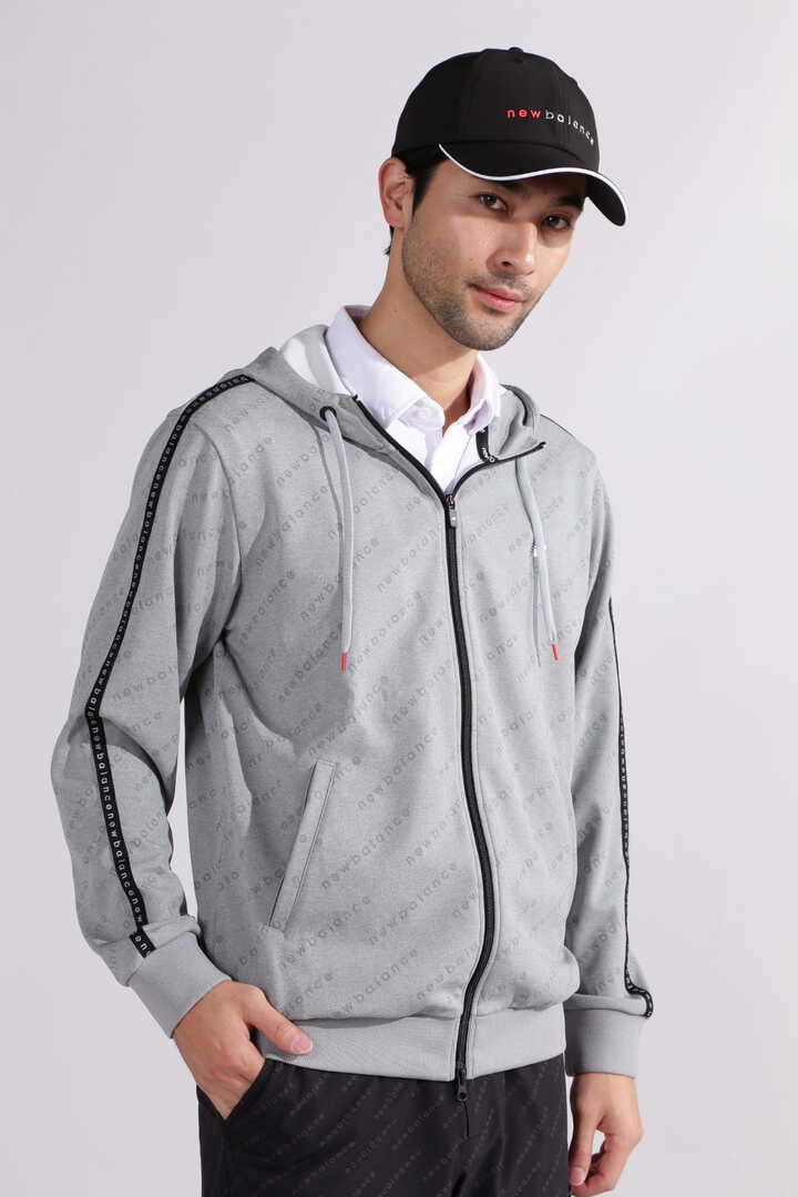 【直営店舗限定】バイアスロゴ スウェット フルジップ フーディー (MENS)
