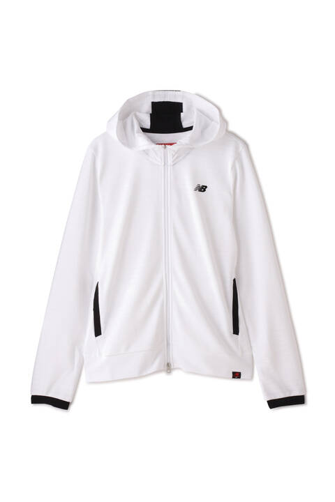 ボーダー ダブルフェイス スウェット フルジップ フーディー (WOMENS SPORT)