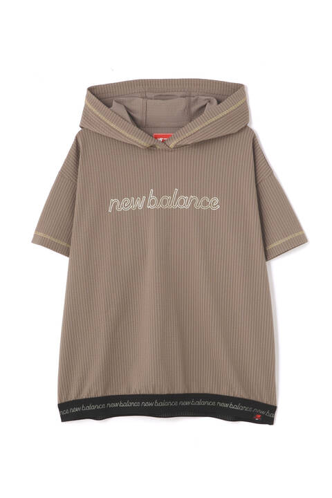 ニットサッカー ハーフスリーブ プルオーバー フーディー (WOMENS METRO)