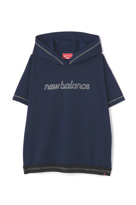 ニットサッカー ハーフスリーブ プルオーバー フーディー (WOMENS METRO)