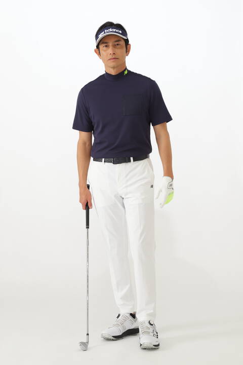 半袖 モックネック プルオーバー (MENS WORLD)