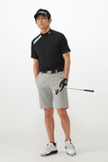 NBモノグラム 半袖 モックネック プルオーバー (MENS WORLD)