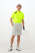 NBモノグラム 半袖 モックネック プルオーバー (MENS WORLD)