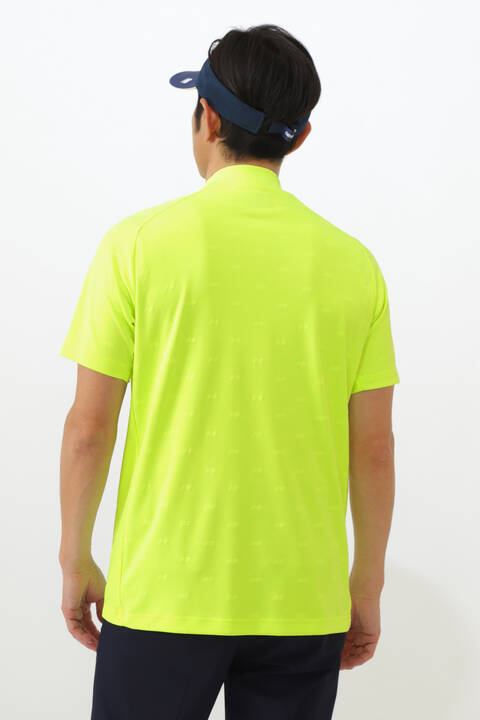 NBモノグラム 半袖 モックネック プルオーバー (MENS WORLD)