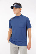 NBモノグラム 半袖 モックネック プルオーバー (MENS WORLD)