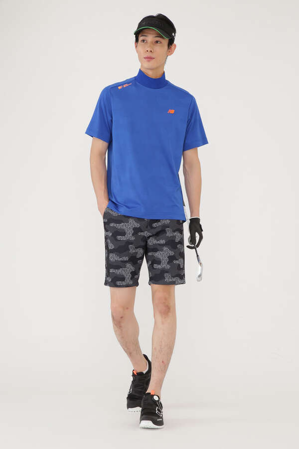 ロゴカモフラージュ 半袖 モックネック プルオーバー (MENS SPORT)