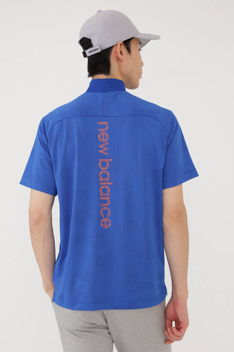ロゴカモフラージュ 半袖 モックネック プルオーバー (MENS SPORT)