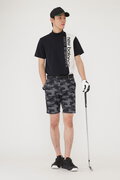 バイカラー 半袖 モックネック プルオーバー (MENS SPORT)