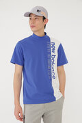 バイカラー 半袖 モックネック プルオーバー (MENS SPORT)