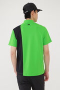 バイカラー 半袖 モックネック プルオーバー (MENS SPORT)