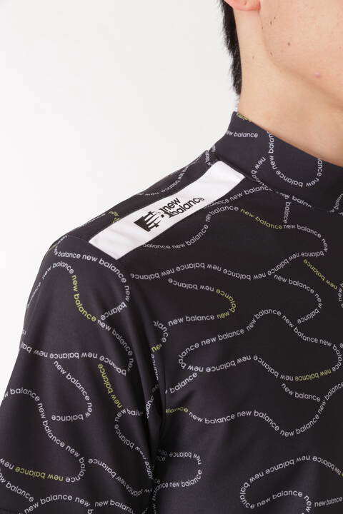 ループロゴライン 半袖 モックネック プルオーバー (MENS SPORT)