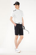 ループロゴライン 半袖 モックネック プルオーバー (MENS SPORT)