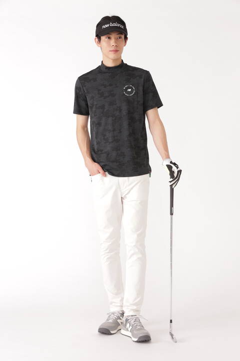 グラフチェックカモ 半袖 モックネック プルオーバー (MENS METRO)