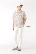 グラフチェックカモ 半袖 モックネック プルオーバー (MENS METRO)