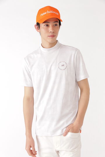 グラフチェックカモ 半袖 モックネック プルオーバー (MENS METRO)