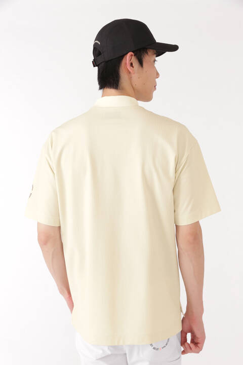 ドビーチェック 半袖 モックネック プルオーバー (MENS METRO)