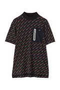 【直営店舗限定】バイアスロゴ 半袖 モックネック プルオーバー (MENS)