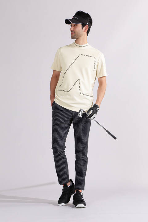 【直営店舗限定】メッシュ 半袖 モックネック プルオーバー (MENS)